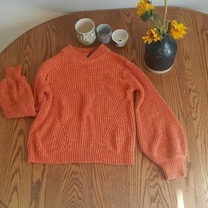 Orange H&M knit sweater